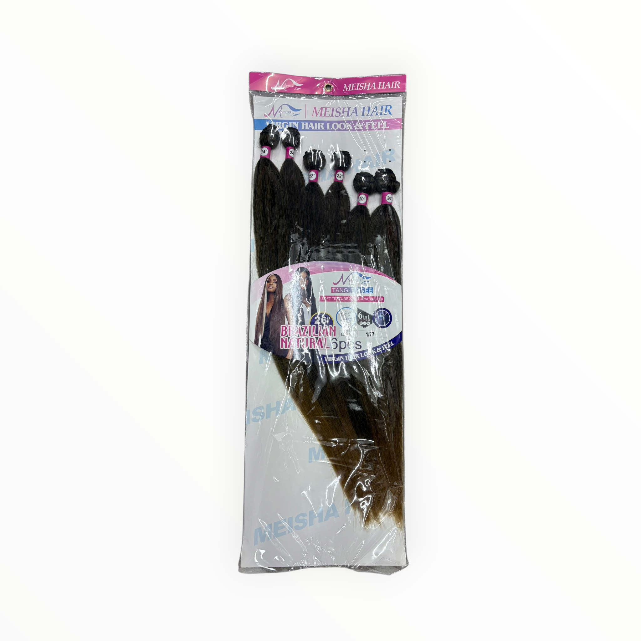 Meisha Hair Brazilian Natural Hair Extensions 26 Inch
