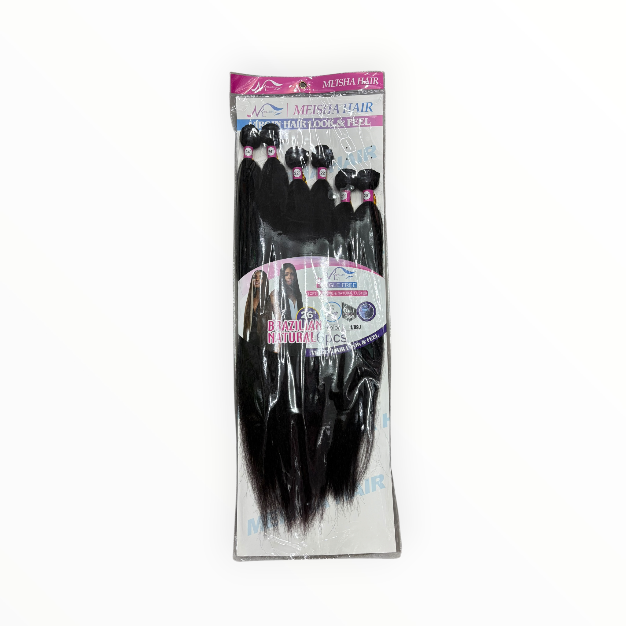 Meisha Hair Brazilian Natural Hair Extensions 26 Inch