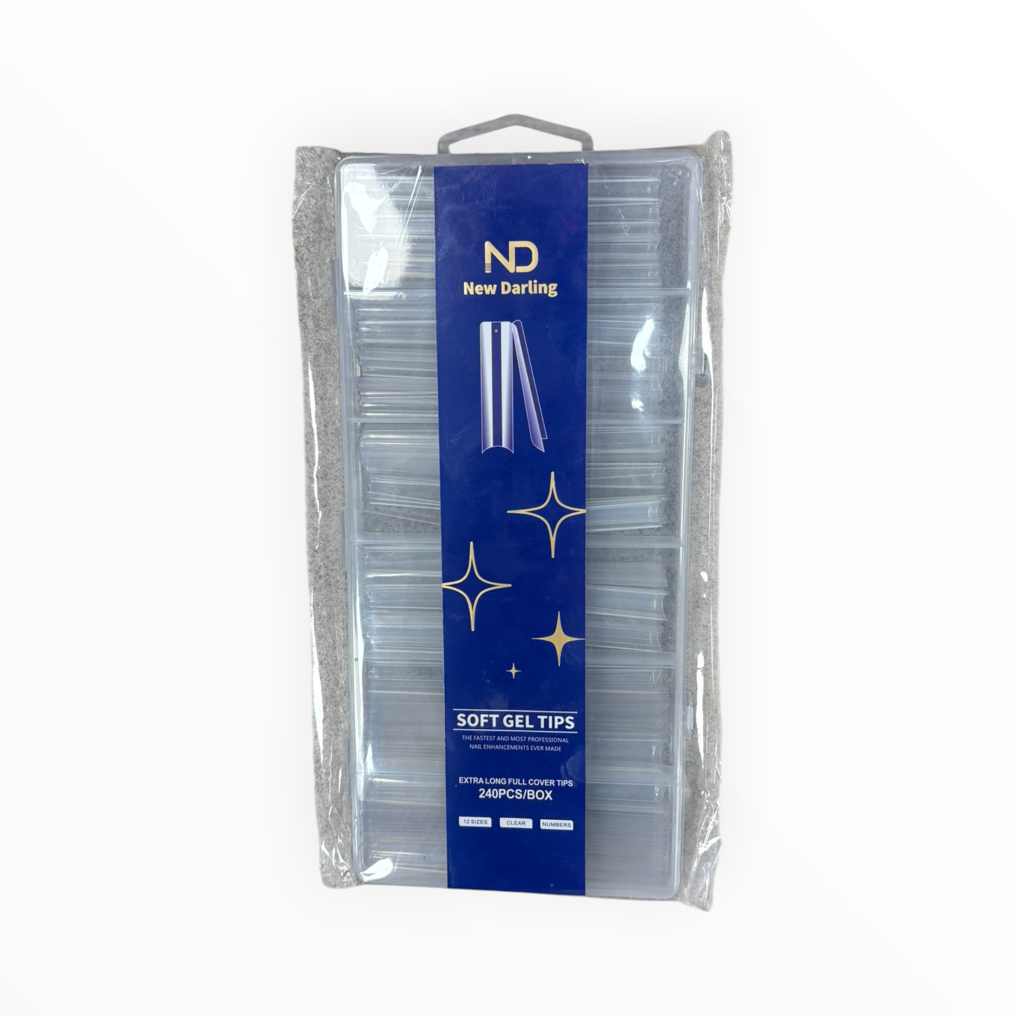 New Darling Soft Gel Tips 240PCS Blue Pack
