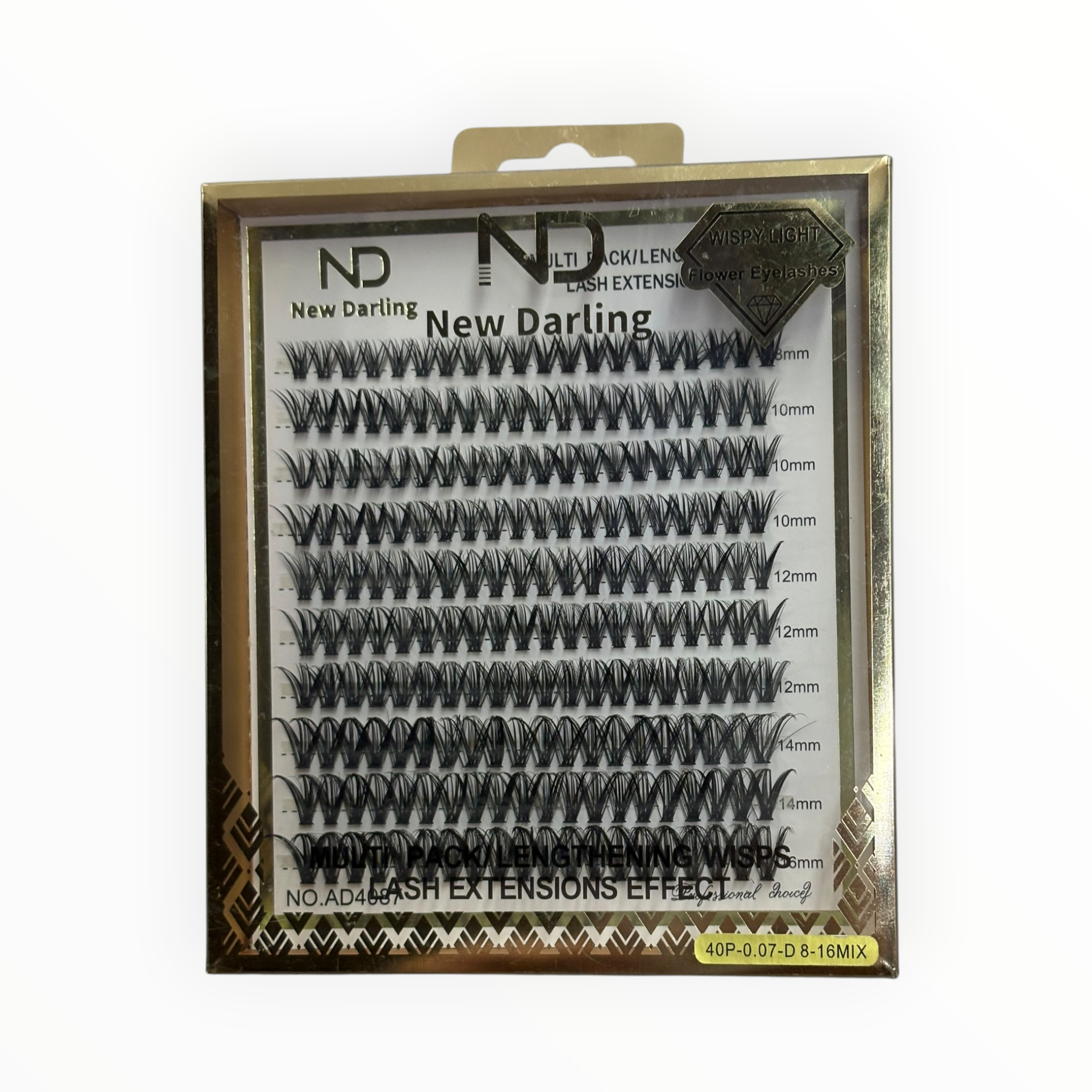 New Darling Multi-Pack Lengthening Wisps – 40P 0.07D 8-16mm Mix