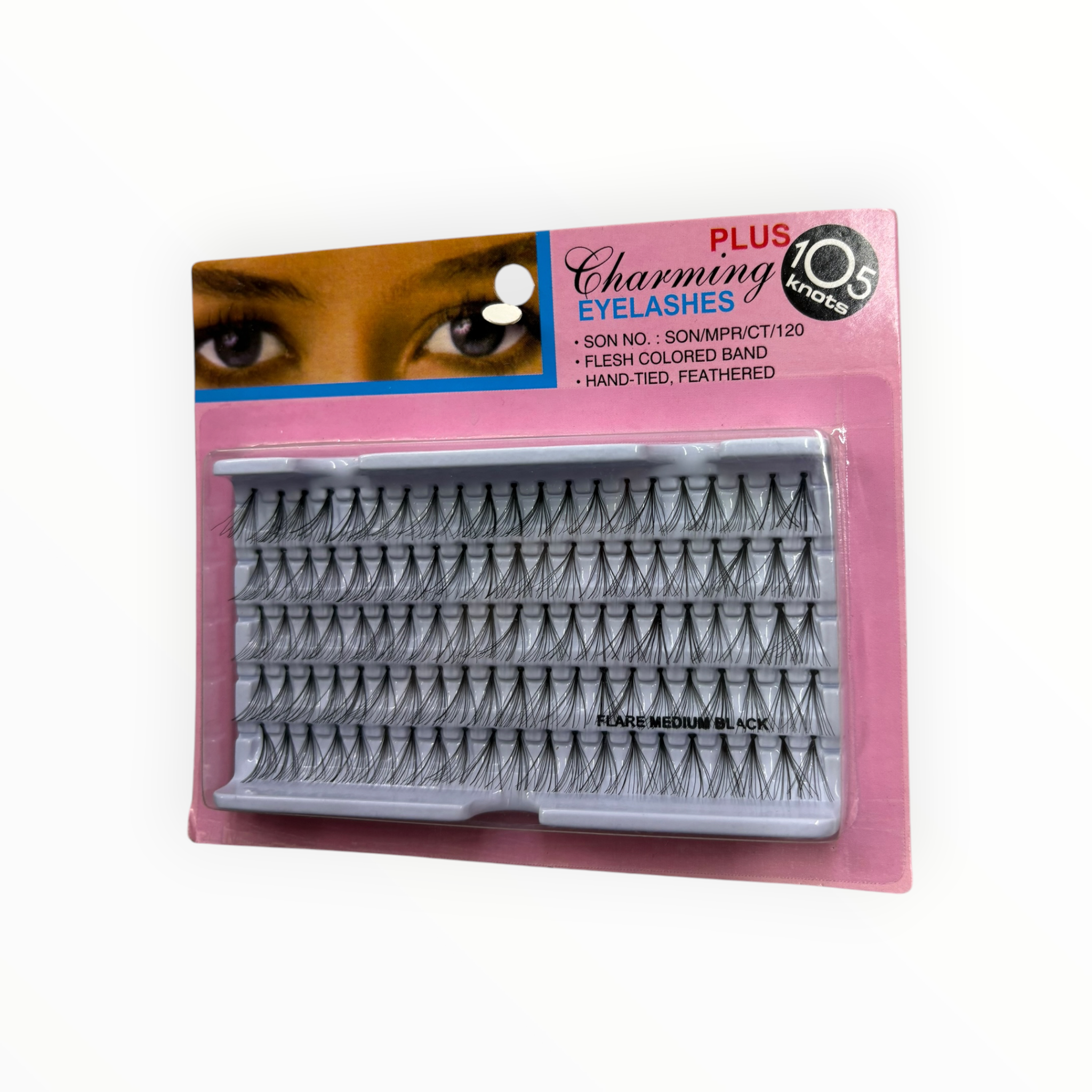 Charming Eyelashes Plus Individual Lash Knots – Flare Medium Black