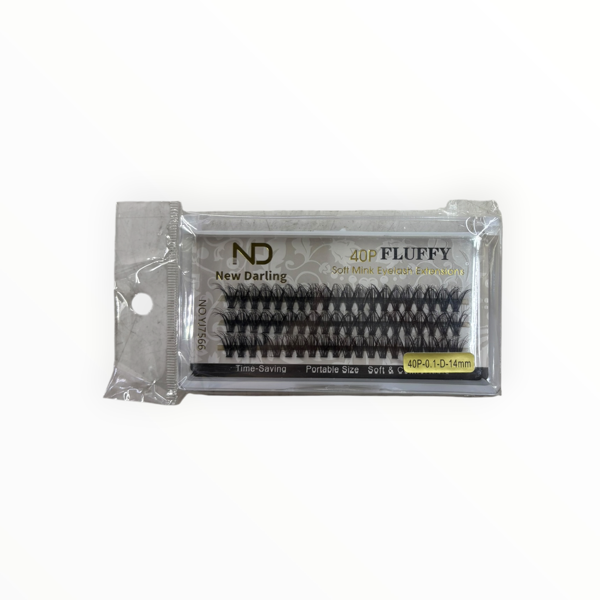 New Darling 40P Fluffy Soft Mink Eyelash Extensions – 0.1D 14mm