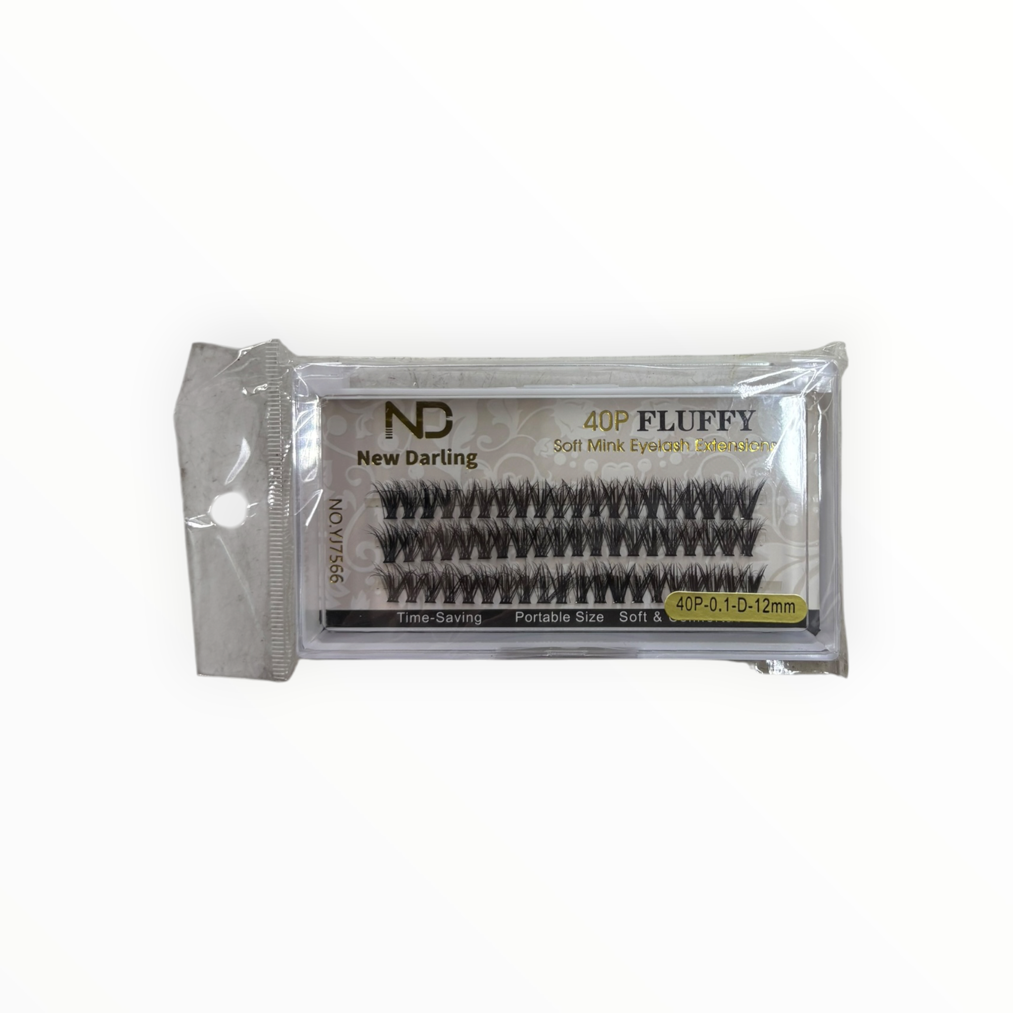 New Darling 40P Fluffy Soft Mink Eyelash Extensions – 0.1D 12mm