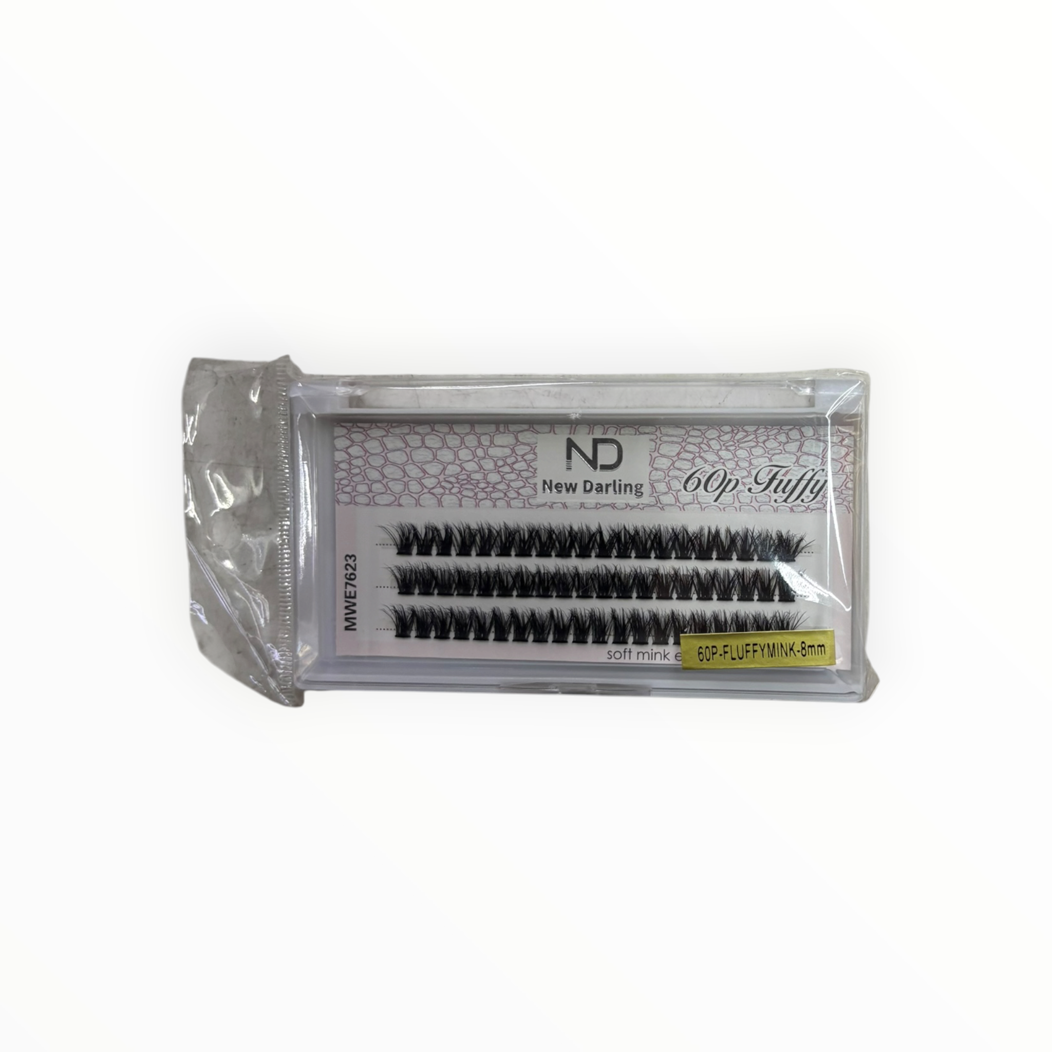 New Darling 60P Fluffy Mink Cluster Lashes – 8mm