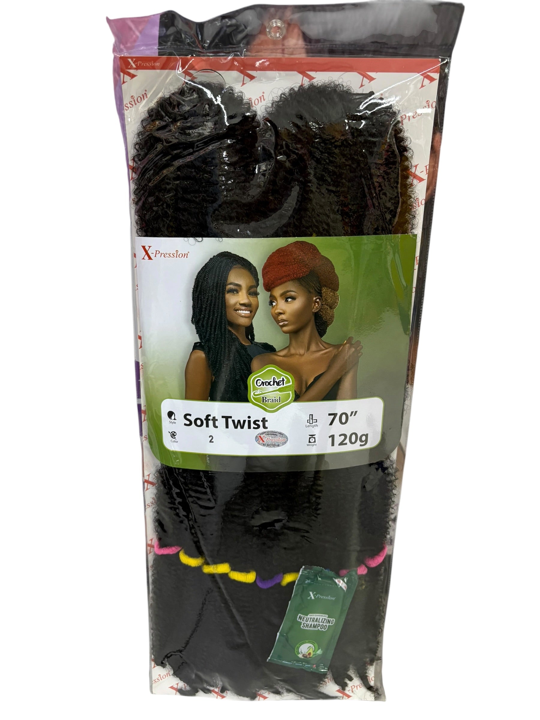 X-Pression Soft Twist Crochet Braid 70 Inch