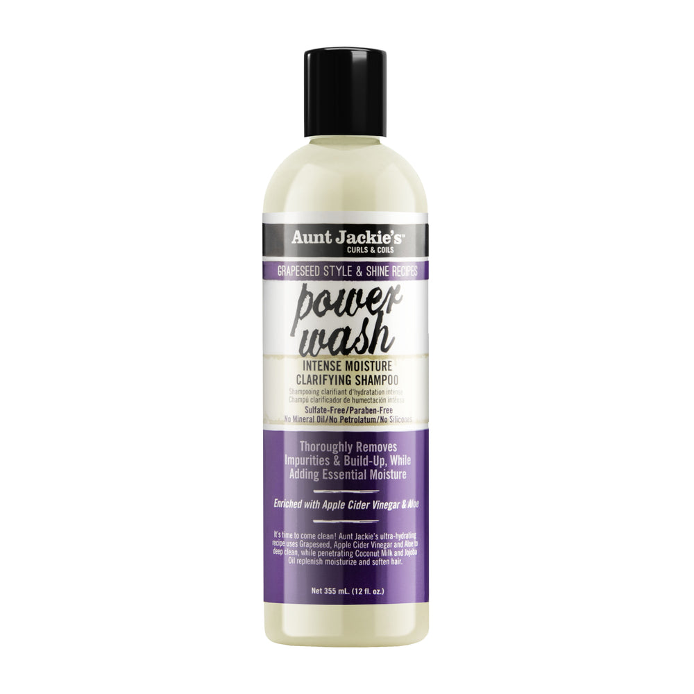 Aunt Jackie's Power Wash Intense Moisture Clarifying Shampoo - 12 oz / 340 ml