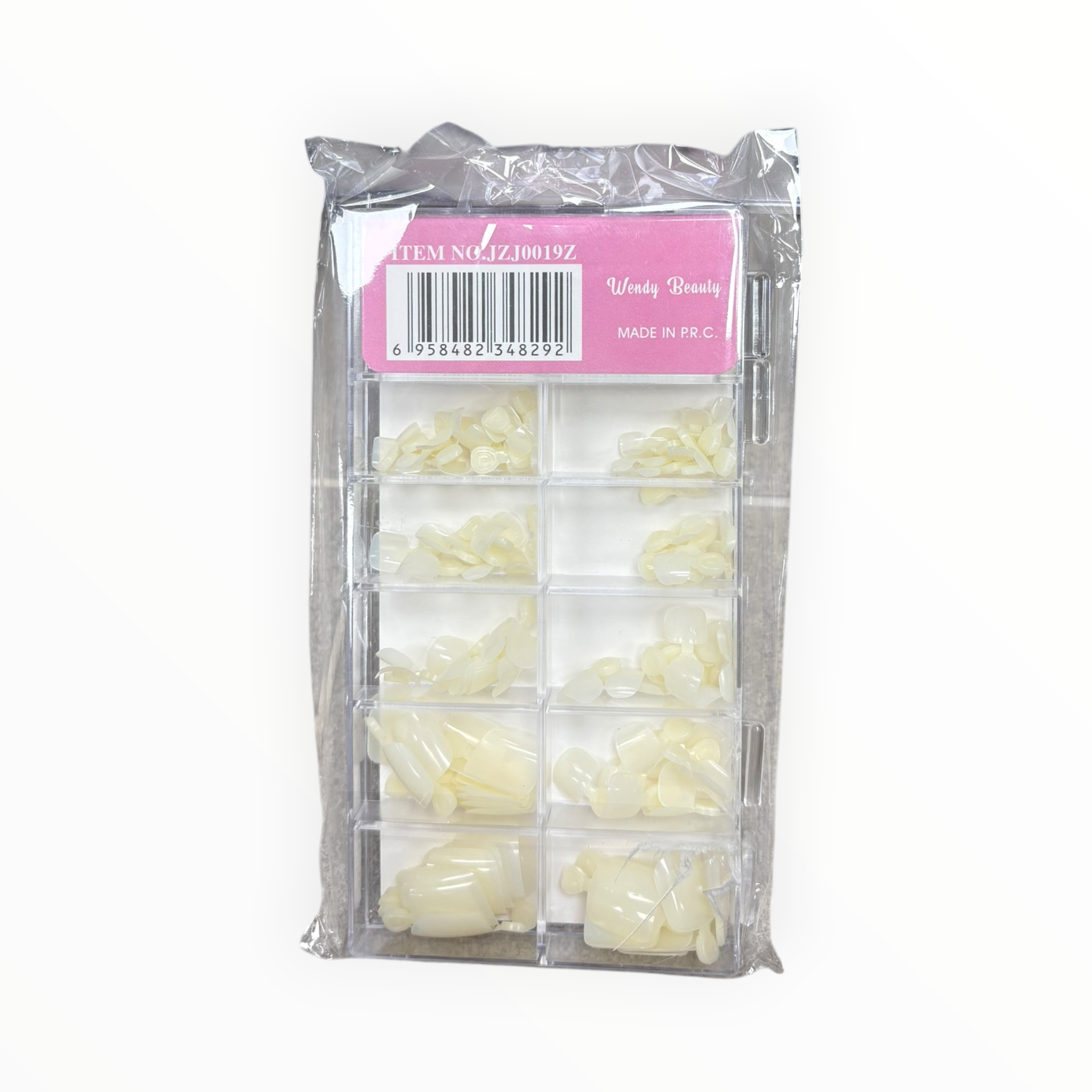 Wendy Beauty Nail Tips 100PCS Natural White Pack 2