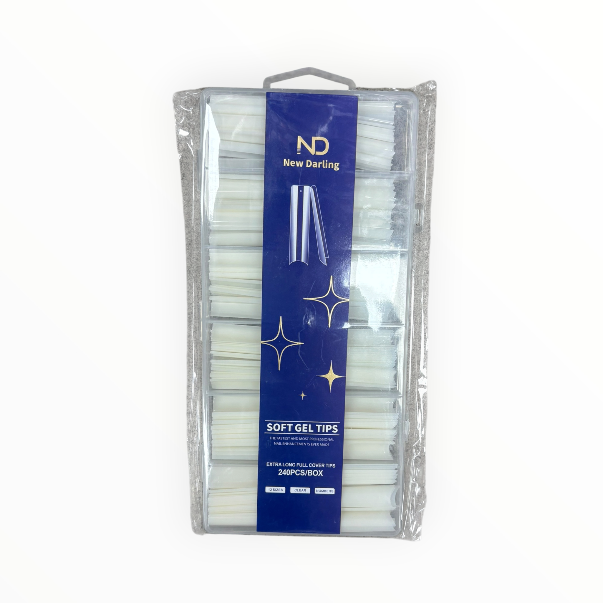New Darling Soft Gel Tips 240PCS Blue Pack 2
