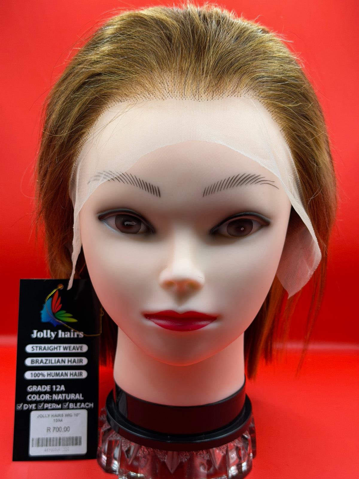 Jolly Hairs ***** 100% Brazilian Women’s Hair 10” #P4/27