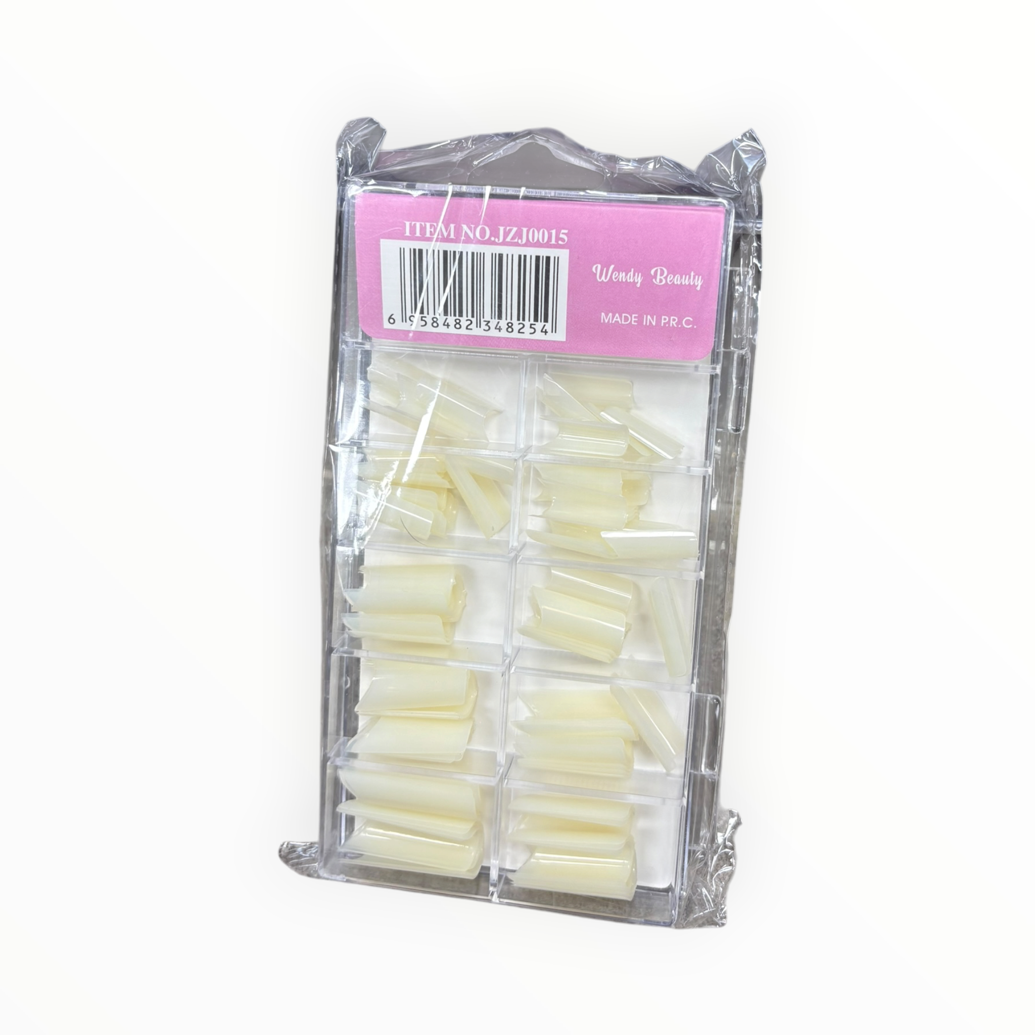 Wendy Beauty Nail Tips 100PCS Natural White Pack 4