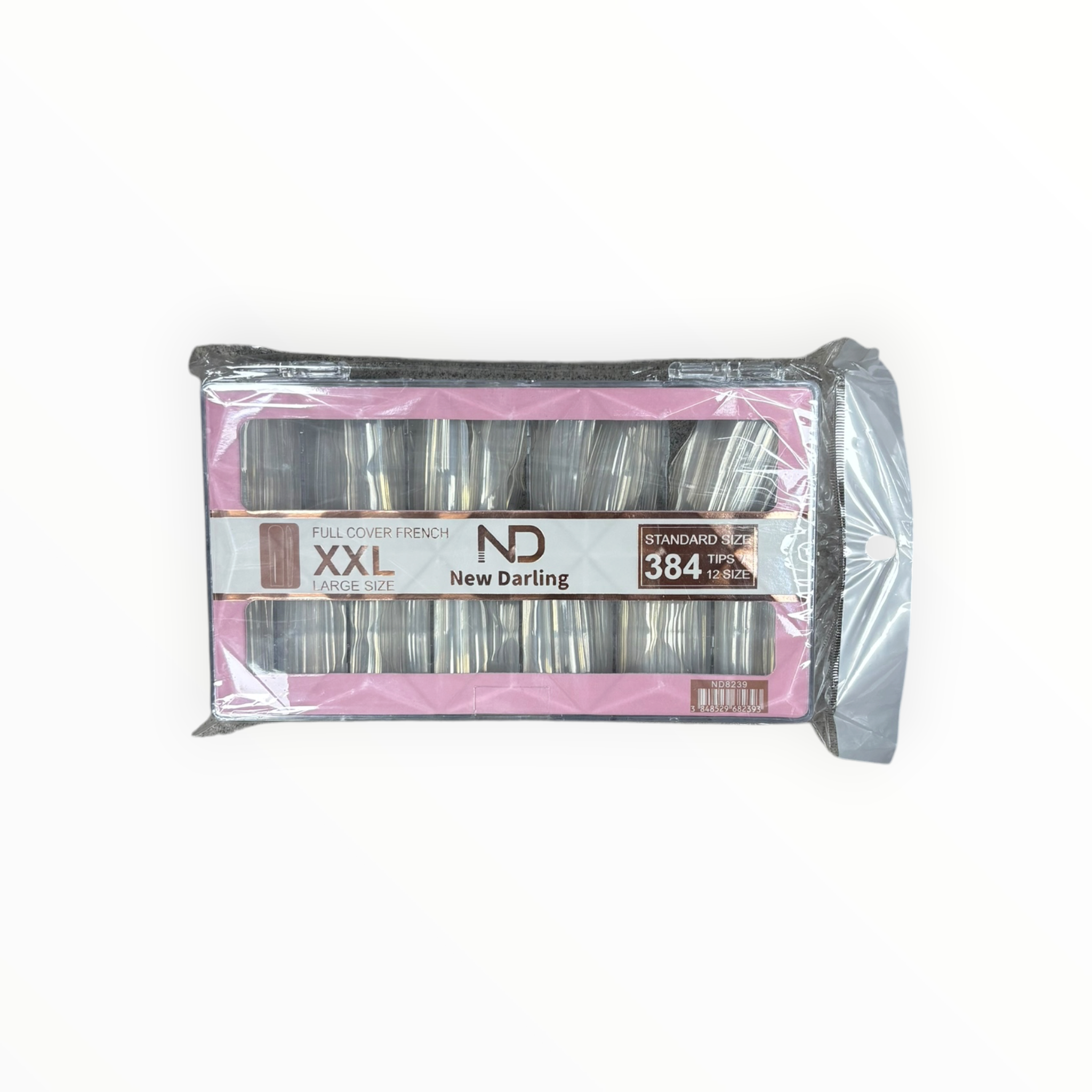New Darling Full Cover French Nail Tips XXL 384PCS