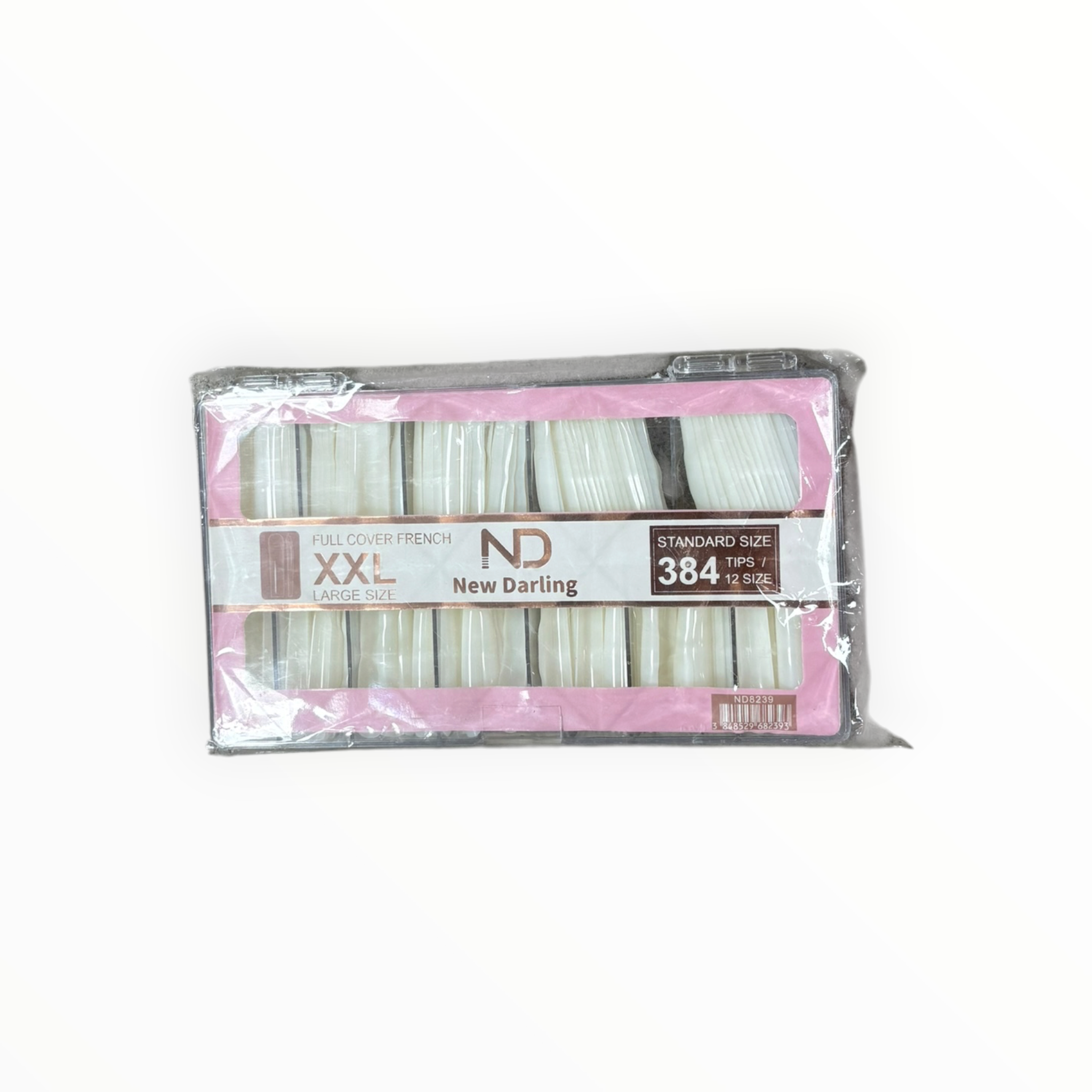 New Darling Full Cover French Nail Tips XXL 384PCS Standard Size