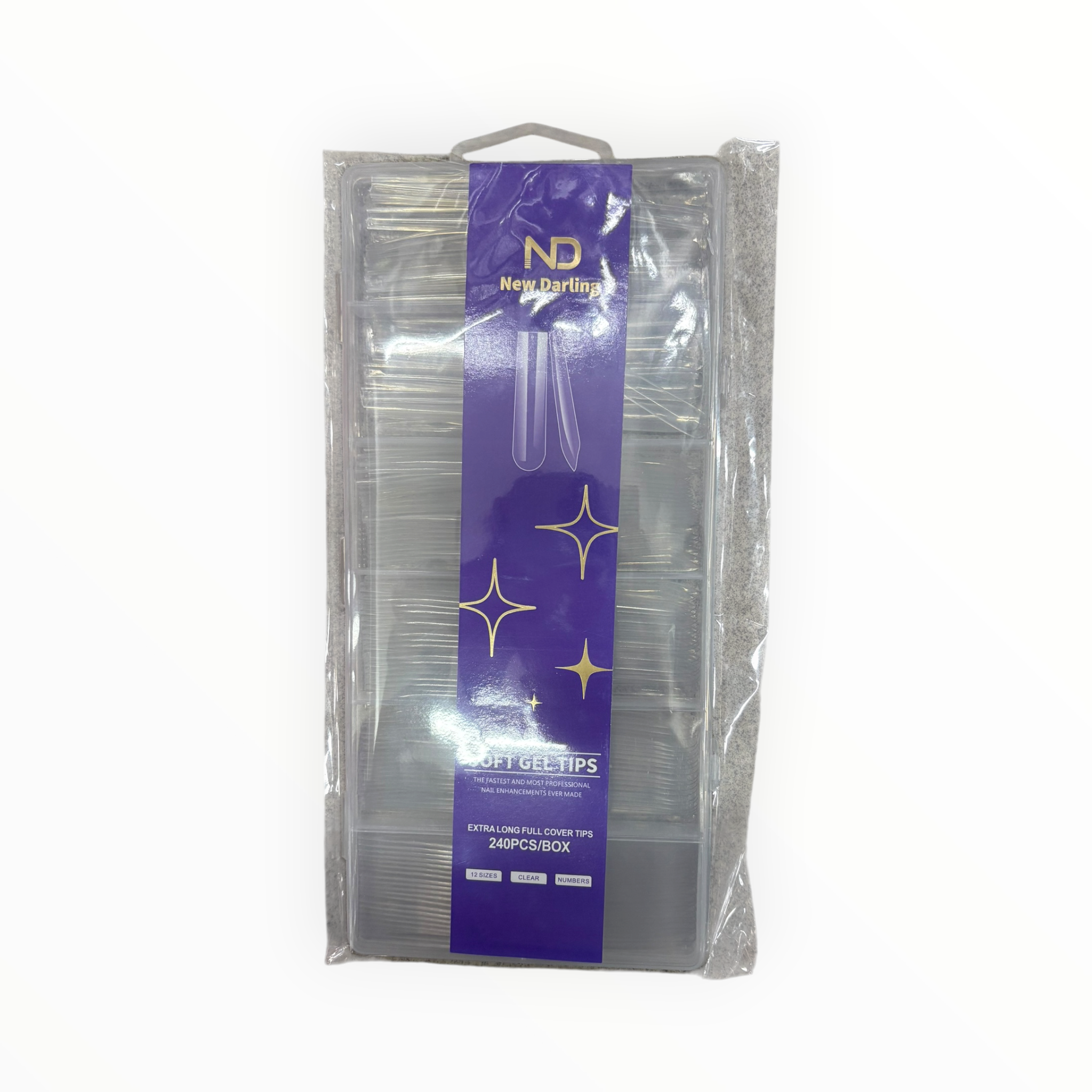 New Darling Soft Gel Tips 240PCS Purple Pack