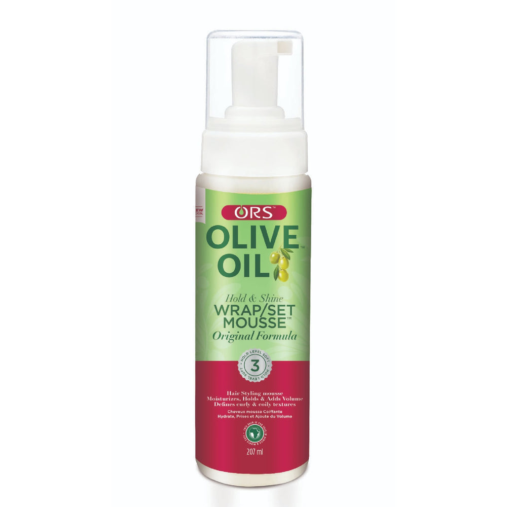 ORS Olive Oil Hold & Shine Wrap/Set Mousse Original Formula - 207 ml