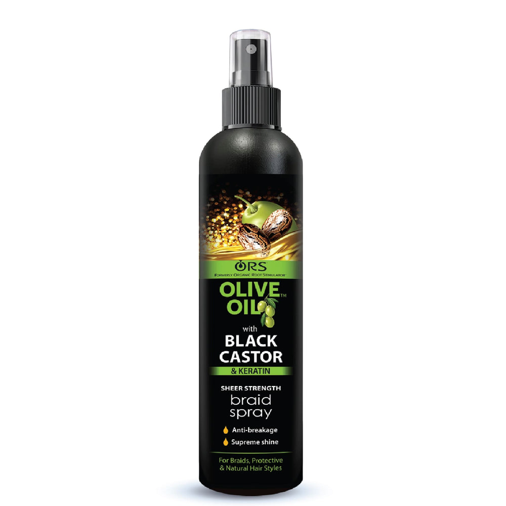 ORS Olive Oil Black Castor & Keratin Sheer Strength Braid Spray - 250 ml