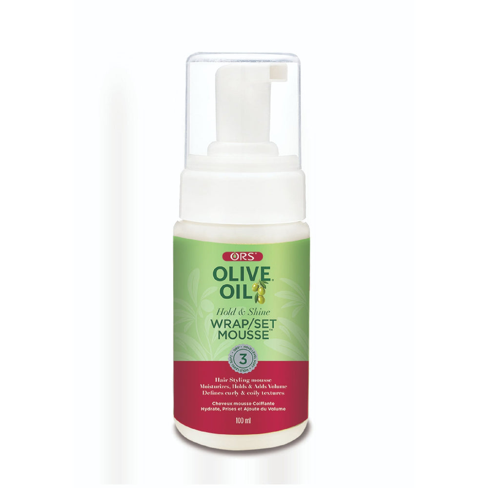 ORS Olive Oil Hold & Shine Wrap/Set Mousse Original Formula - 100 ml