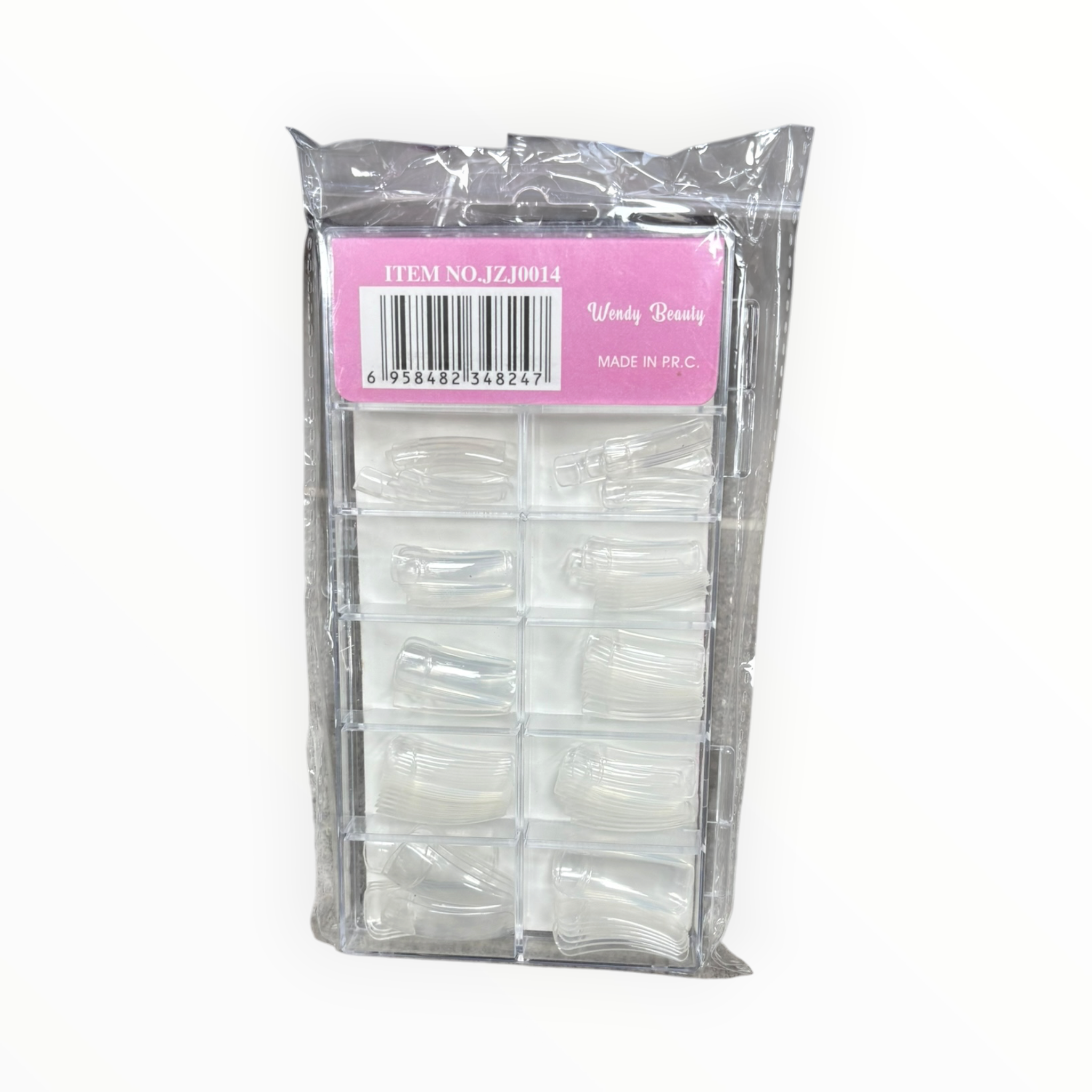 Wendy Beauty Nail Tips 100PCS Clear Pack 2