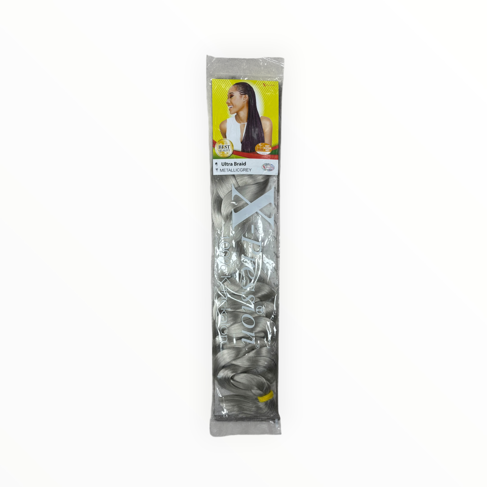 X-Pression Ultra Braid 82 Inch - #METALLICGREY