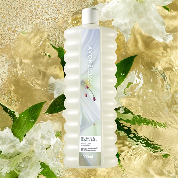 Senses White Lily Bubble Bath 1000ml