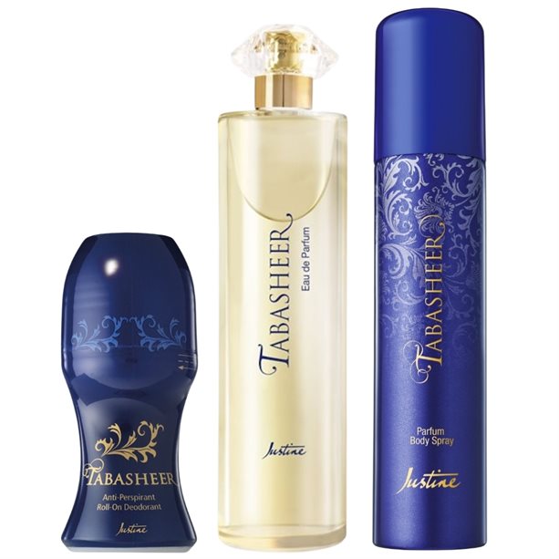 Tabasheer Roll-On Deodorant, Eau de Parfum 100ml & Parfum Body Spray