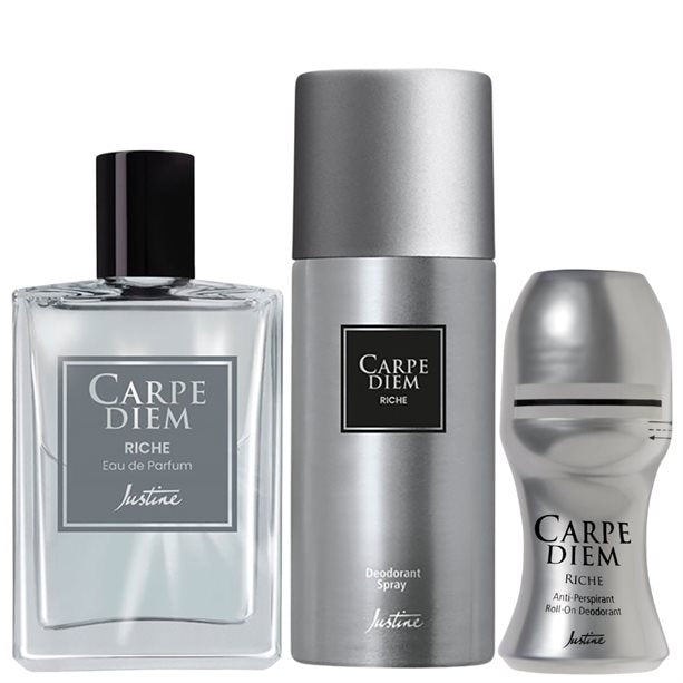 Carpe Diem Riche Eau de Parfum 100ml, Deodorant Spray & Roll-On Deodorant